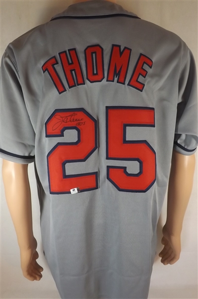 JIM THOME SIGNED CLEVELAND INDIANS JERSEY COA