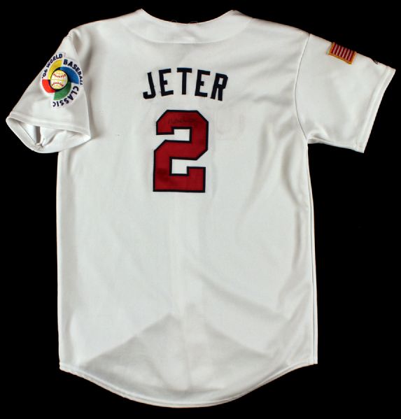 DEREK JETER SIGNED 2006 WBC TEAM USA JERSEY JSA