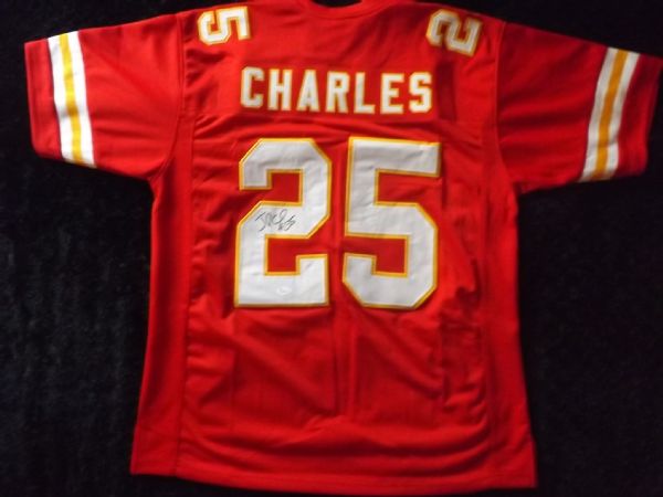 JAMAAL CHARLES K.C. CHIEFS SIGNED JERSEY JSA