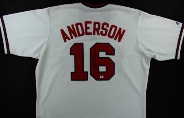 GARRET ANDERSON SIGNED COOPERSTOWN COLLECTION ANGELS JERSEY