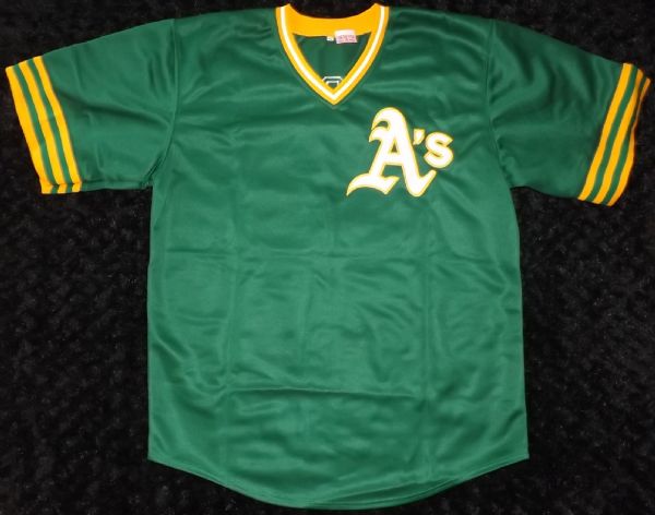 JOSE CANSECO SIGNED & INSCRIBED 40/40 OAKLAND A'S JERSEY JSA