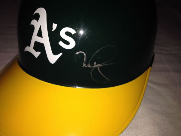 MARK MCGWIRE SIGNED FULL SIZE OAKLAND A'S HELMET