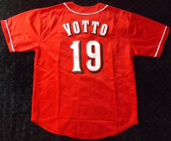 JOEY VOTTO SIGNED REDS JERSEY