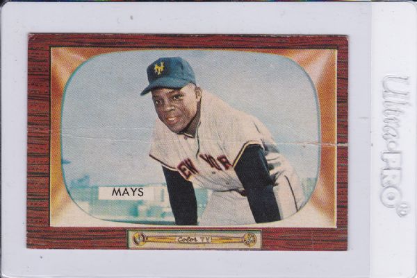 1955 BOWMAN #184 WILLIE MAYS HALL OF FAME