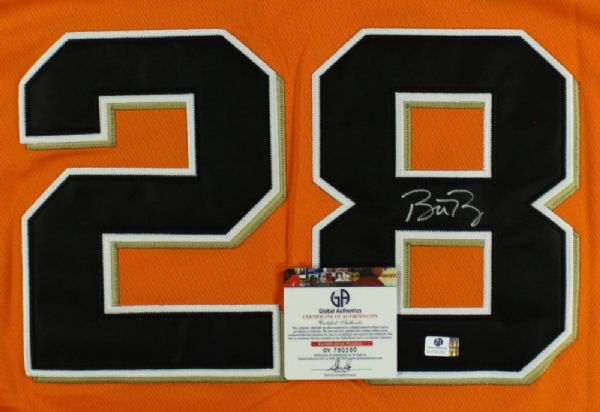 BUSTER POSEY SIGNED SAN FRANCISCO GIANTS WORLD SERIES JERSEY