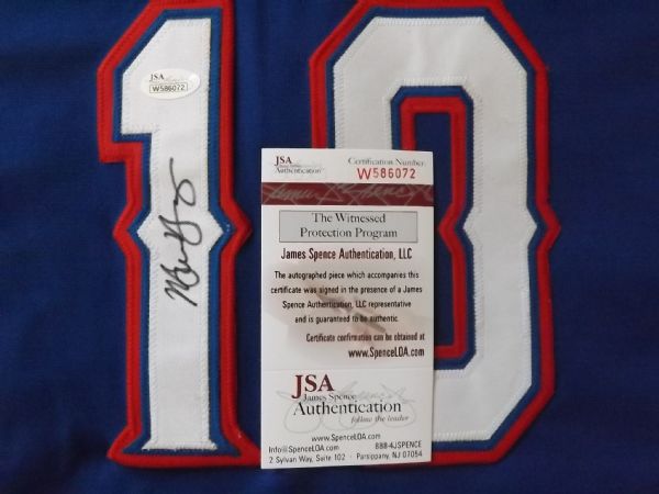 MICHAEL YOUNG SIGNED TEXAS JERSEY JSA