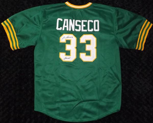 JOSE CANSECO SIGNED OAKLAND A'S JERSEY JSA