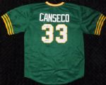 JOSE CANSECO SIGNED OAKLAND AS JERSEY JSA