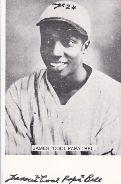 JAMES COOL PAPA BELL SIGNED PHOTO