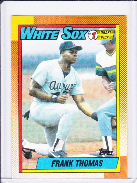 1990 TOPPS #414 FRANK THOMAS ROOKIE HALL OF FAME