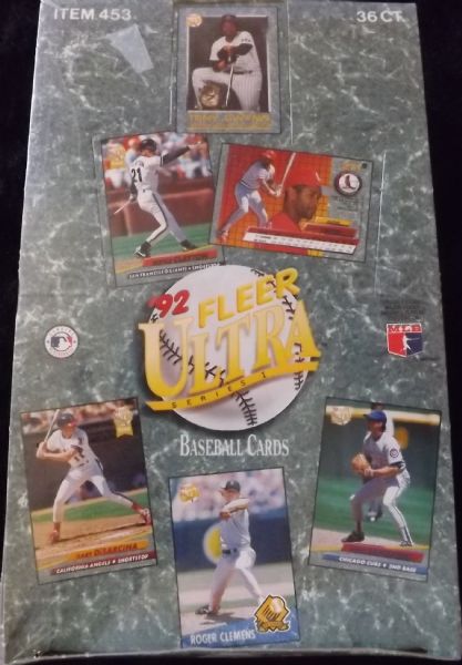 1992 FLEER ULTRA MLB COMPLETE BOX-36 PACKS
