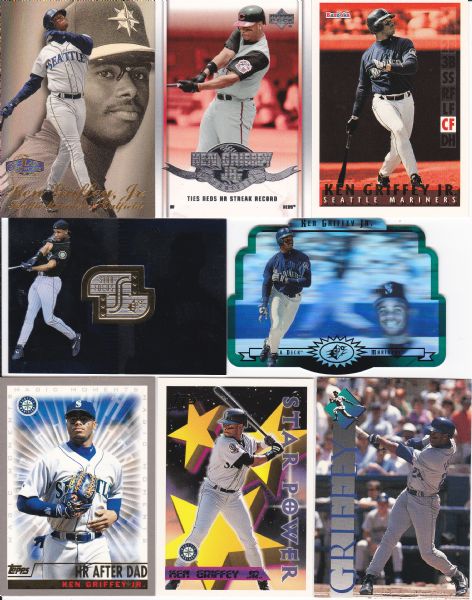 KEN GRIFFEY JR. 25 CARD HIGH QUALITY LOT WITH INSERTS