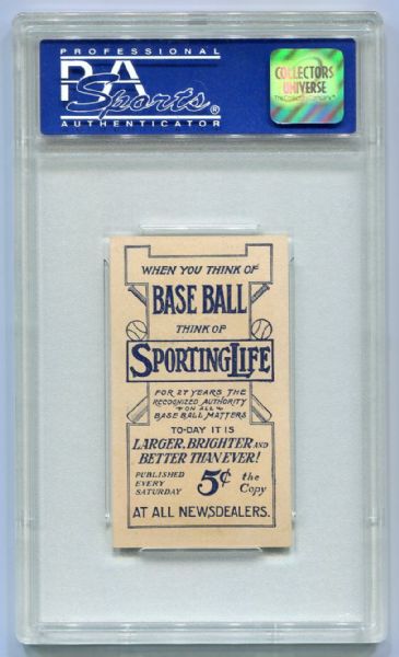 M116 1911 SPORTING LIFE RED DOOIN BLUE BACKGROUND PSA 7 LOW POP!