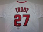 MIKE TROUT SIGNED ANGELS JERSEY