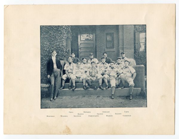 1890 ANDOVER PHILLIPS ACADEMY BASEBALL TEAM PHOTO