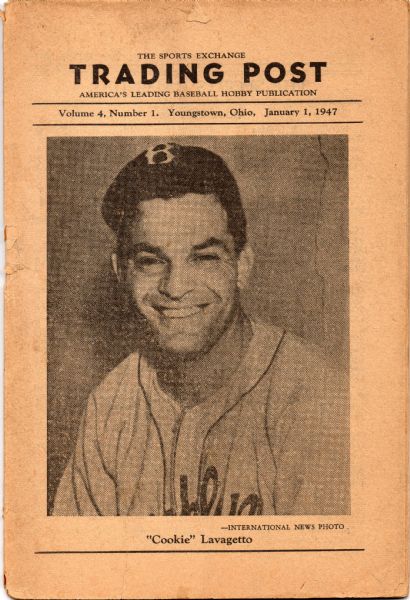 JANUARY 1947 THE SPORTS EXCHANGE TRADING POST COOKIE LAVAGETTO BASEBALL PUBLICATION