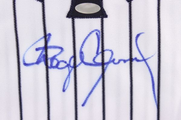 ROGER CLEMENS SIGNED YANKEES 100TH ANNIVERSARY JERSEY STEINER