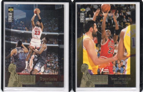 1996 UD COLLECTORS CHOICE JORDAN COLLECTION LOT OF 2