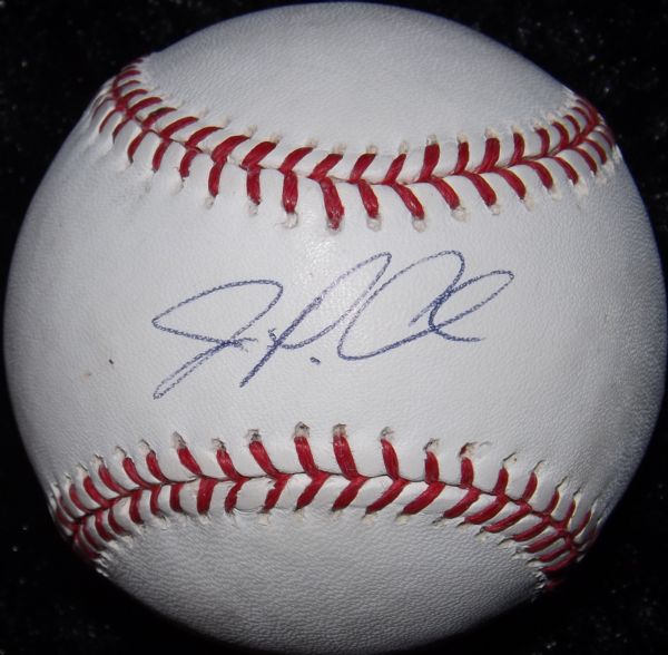 J.P. ARENCIBIA SIGNED OML BASEBALL ROOKIE BALL PSA/DNA