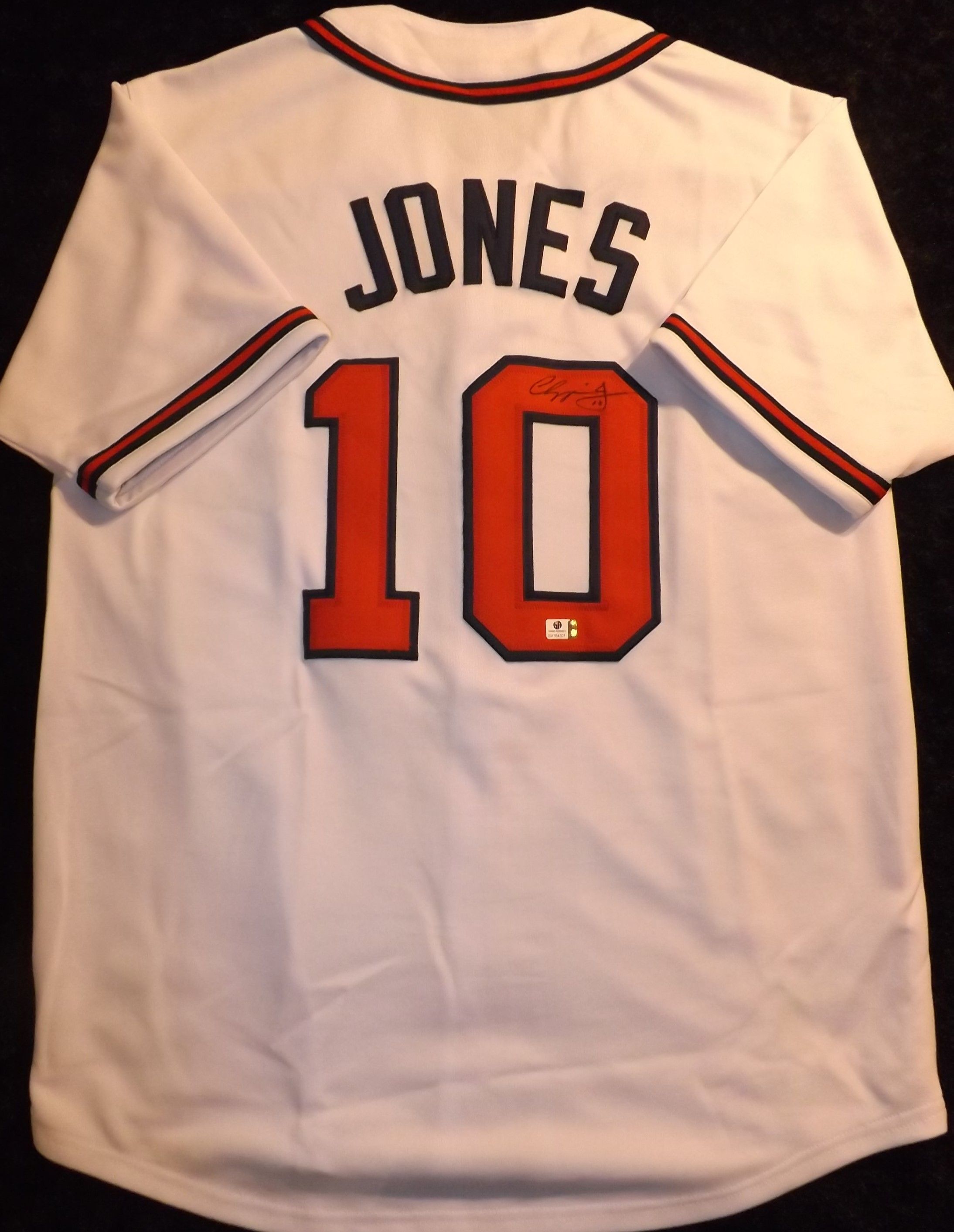 Lot Detail CHIPPER JONES SIGNED ATLANTA BRAVES JERSEY