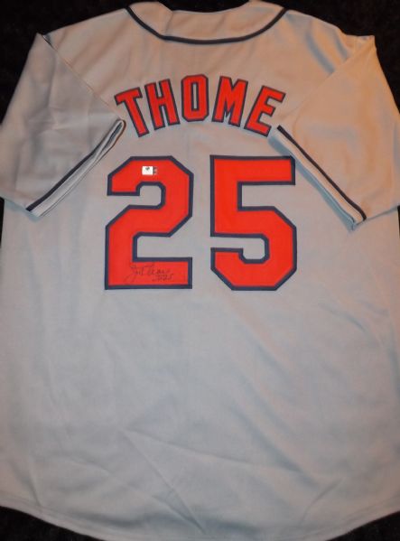 JIM THOME SIGNED CLEVELAND INDIANS JERSEY