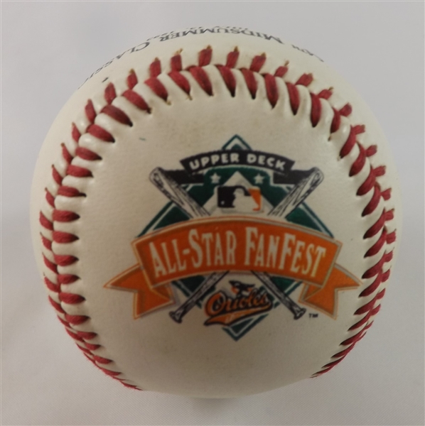 MIKE MUSSINA SIGNED UPPER DECK FANFEST 1993 BALTIMORE ALL-STAR GAME BASEBALL