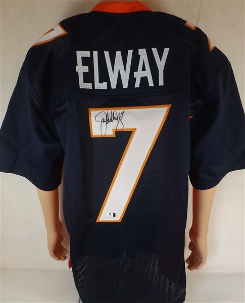 * JOHN ELWAY SIGNED BRONCOS JERSEY COA