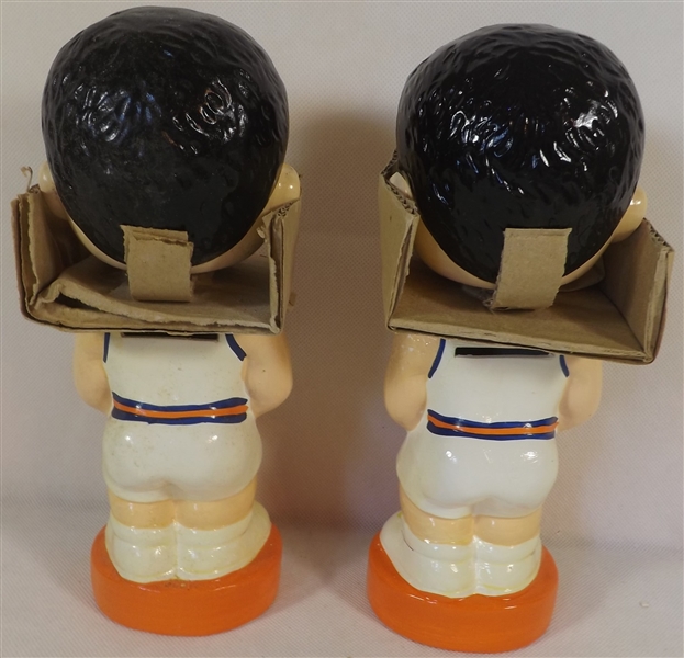 ---- (2) 1960's NEW YORK KNICKS BOBBLEHEAD BANK'S NEW IN BOX