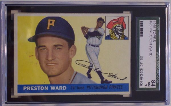 1955 TOPPS #95 PRESTON WARD SGC 84