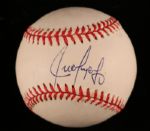 JUAN GONZALEZ SIGNED OAL BASEBALL SWEET SPOT!