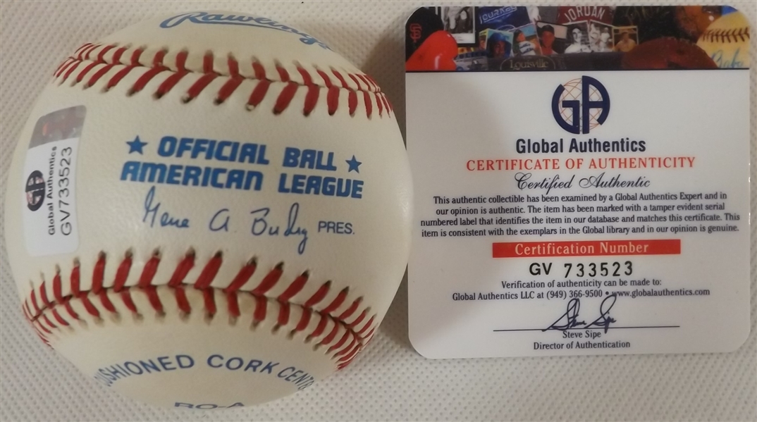 FRANK ROBINSON SIGNED OAL BASEBALL HALL OF FAME (D.2019) COA