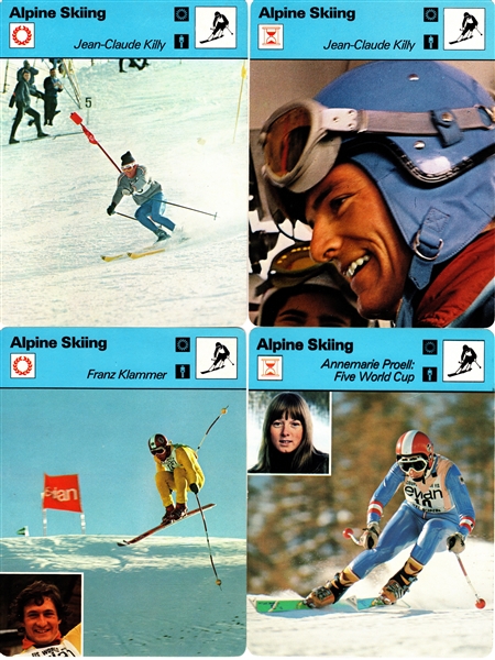 -1977-79 SPORTSCASTER ALPINE-NORDIC SKIING LOT OF (91) KILLY STENMARK PROELL & MORE