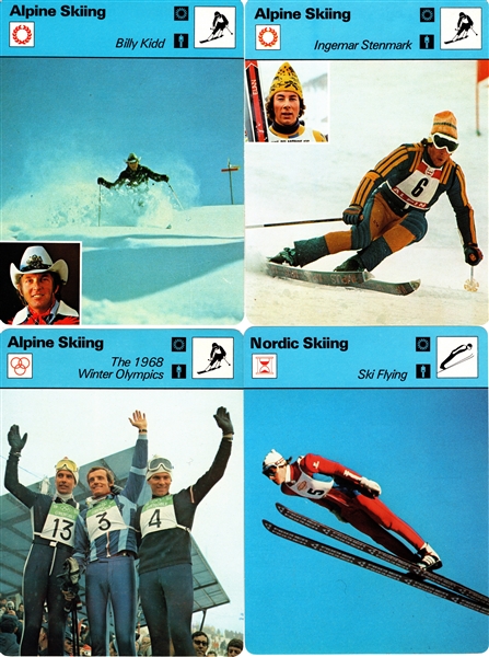 -1977-79 SPORTSCASTER ALPINE-NORDIC SKIING LOT OF (91) KILLY STENMARK PROELL & MORE