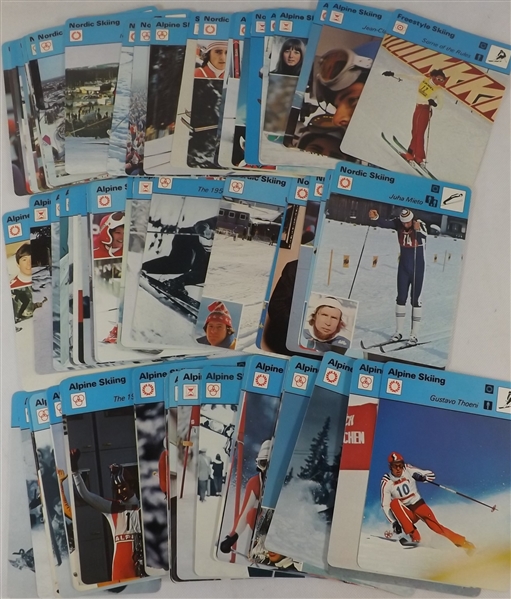 -1977-79 SPORTSCASTER ALPINE-NORDIC SKIING LOT OF (91) KILLY STENMARK PROELL & MORE