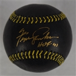 FERGIE JENKINS SIGNED & INSCRIBED LIMITED EDITION BLACK/GOLD BASEBALL