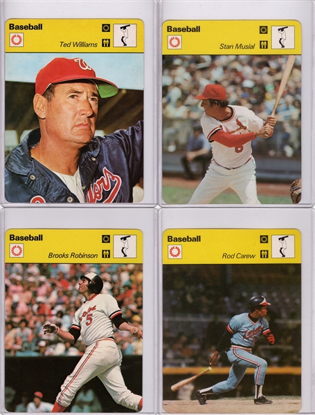 --1977-79 SPORTSCASTER BASEBALL LOT OF (17) AARON BENCH ROBINSON BANKS & MANY MORE STARS 