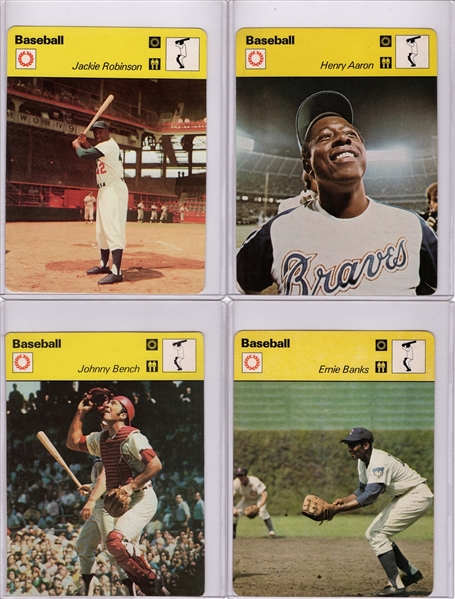 --1977-79 SPORTSCASTER BASEBALL LOT OF (17) AARON BENCH ROBINSON BANKS & MANY MORE STARS 