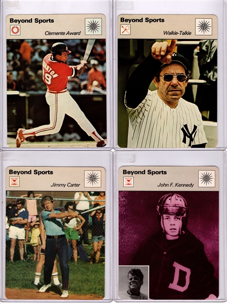 ---1977-79 SPORTSCASTER BEYOND SPORTS LOT OF (11) BERRA KENNEDY ALBERT & MORE