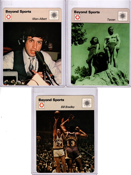 ---1977-79 SPORTSCASTER BEYOND SPORTS LOT OF (11) BERRA KENNEDY ALBERT & MORE