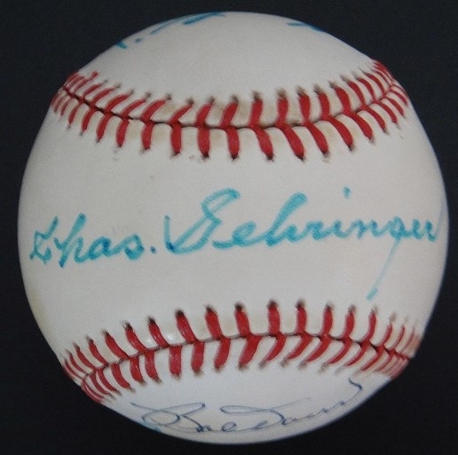 BASEBALL SIGNED BY 7 HOF GEHRINGER YAZ IRVIN KILLEBREW & MORE! PSA/DNA