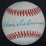 BASEBALL SIGNED BY 7 HOF GEHRINGER YAZ IRVIN KILLEBREW & MORE! PSA/DNA