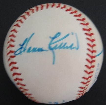 BASEBALL SIGNED BY 7 HOF GEHRINGER YAZ IRVIN KILLEBREW & MORE! PSA/DNA