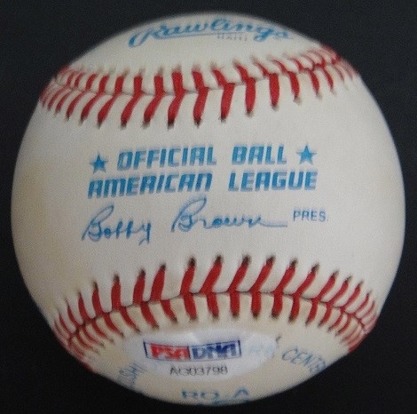 BASEBALL SIGNED BY 7 HOF GEHRINGER YAZ IRVIN KILLEBREW & MORE! PSA/DNA