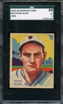 1934-36 DIAMOND STARS #92 ETHAN ALLEN SGC 60