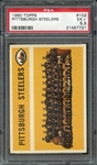 1960 TOPPS 102 PITTSBURGH STEELERS TEAM PSA 5.5