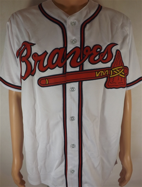 CHIPPER JONES SIGNED ATLANTA BRAVES JERSEY COA