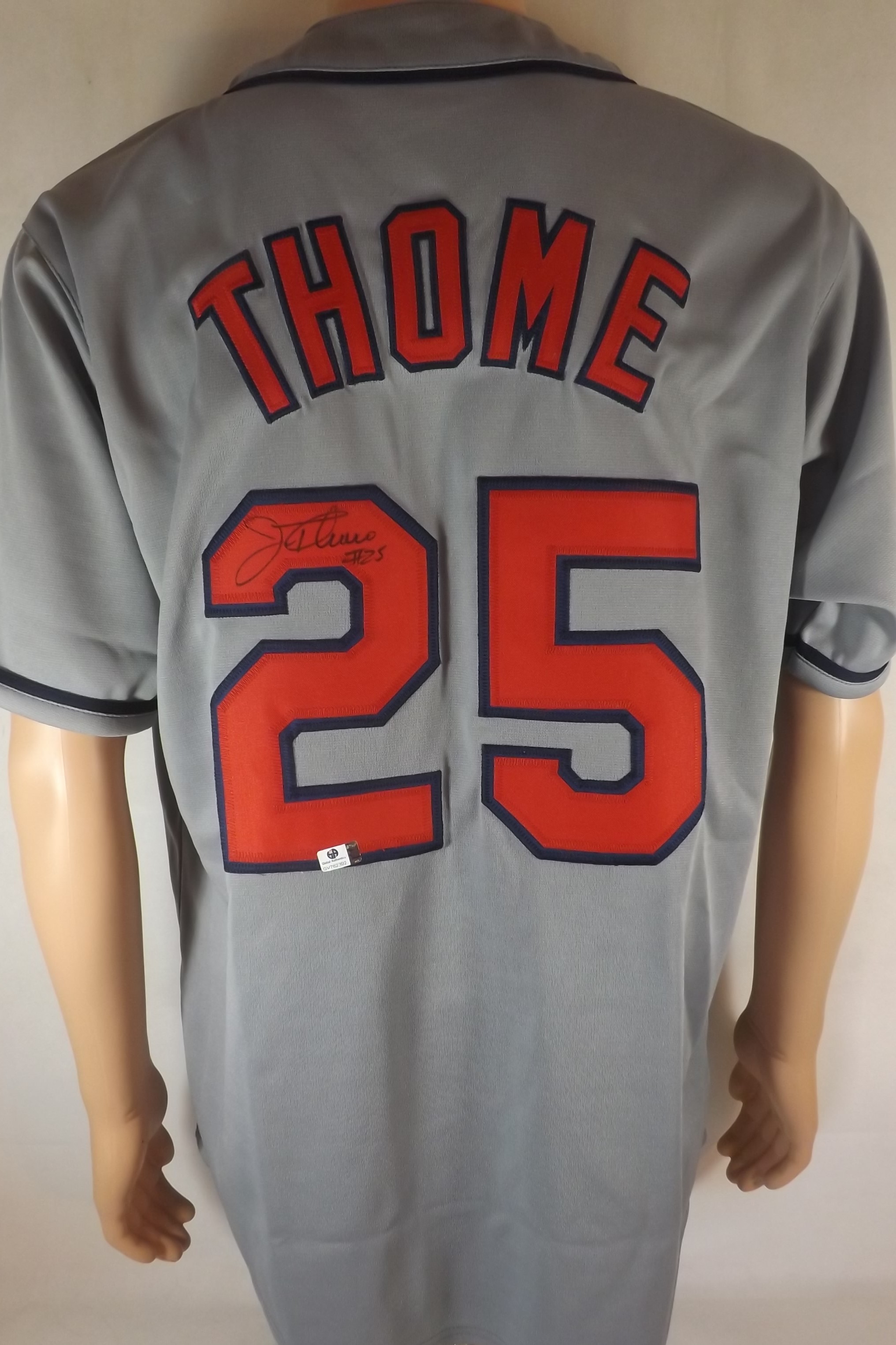 Lot Detail - JIM THOME SIGNED CLEVELAND INDIANS JERSEY COA