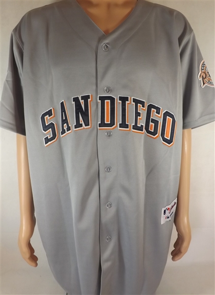 TREVOR HOFFMAN SIGNED PADRES WORLD SERIES JERSEY COA