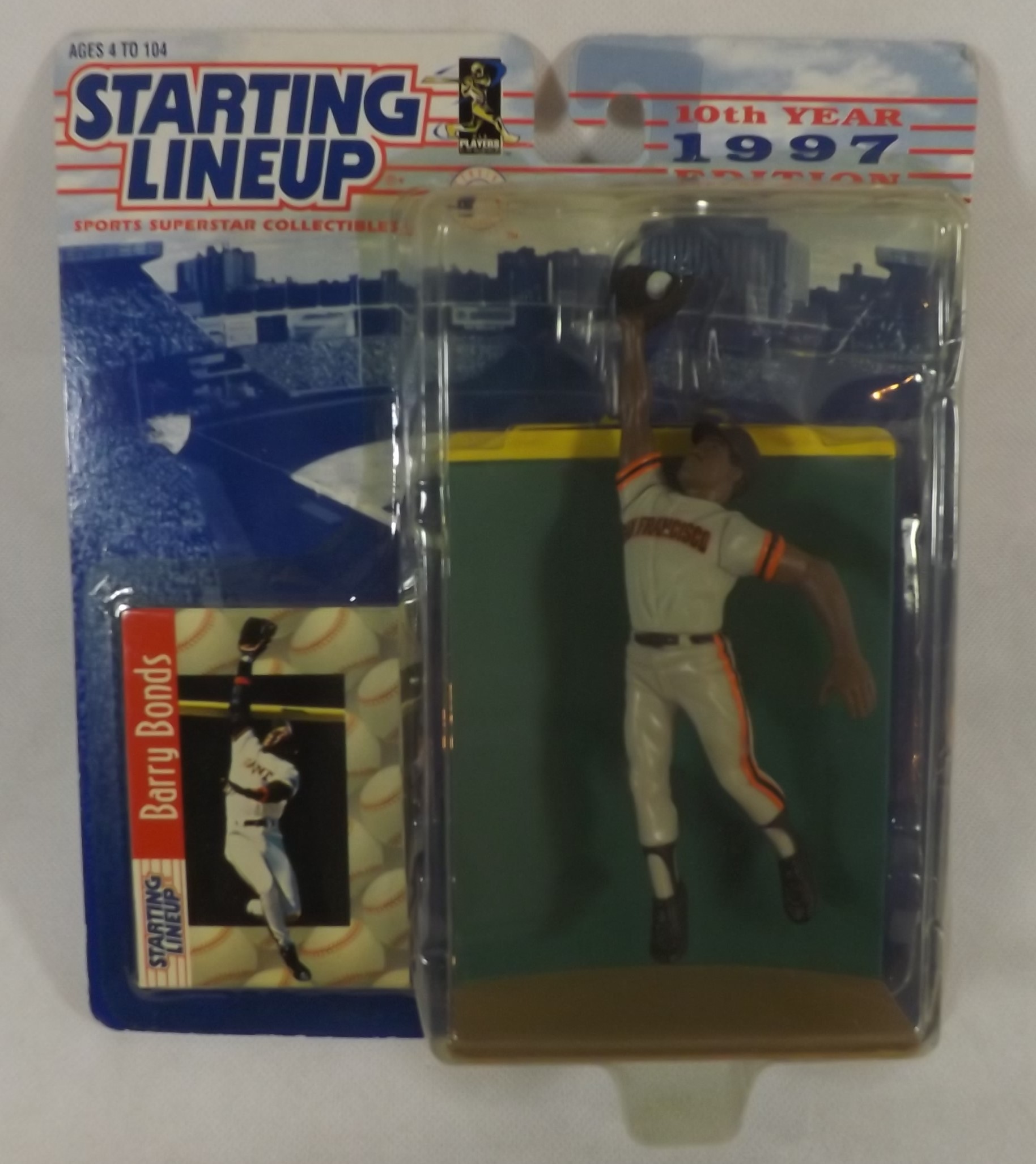 Lot detail 1997 starting lineup barry bonds 10th year edition sf